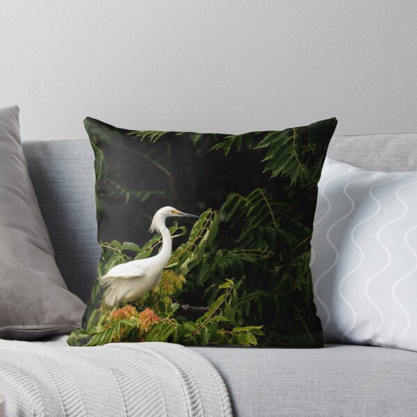 Item preview, Snowy egret perched in a tree.  designed and sold by Rinoxxx.