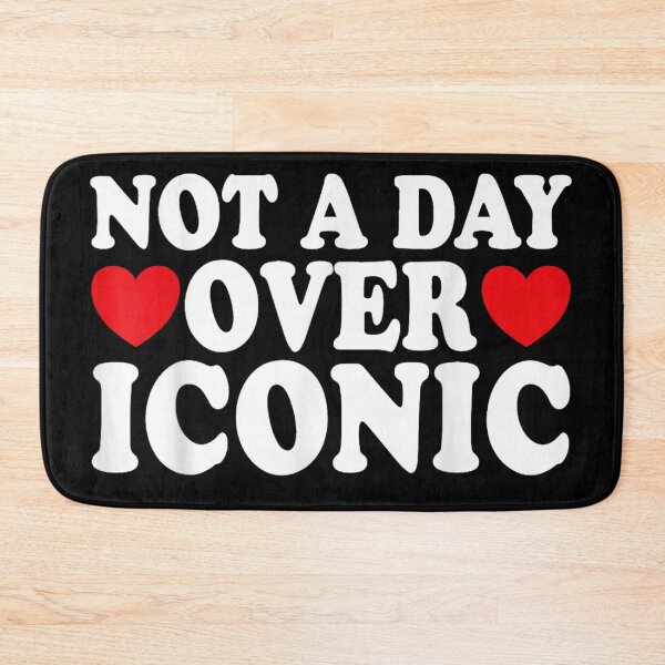 Item preview, Not A Day Over Iconic Funny Birthday Humor With Hearts designed and sold by RenettaFunky.
