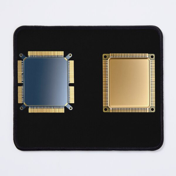 Item preview, Luxury Tech CPU Processors - Modern Gold and Navy Chip Art designed and sold by DraftDose.