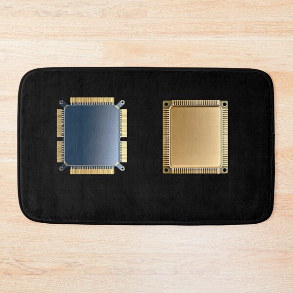 Item preview, Luxury Tech CPU Processors - Modern Gold and Navy Chip Art designed and sold by DraftDose.