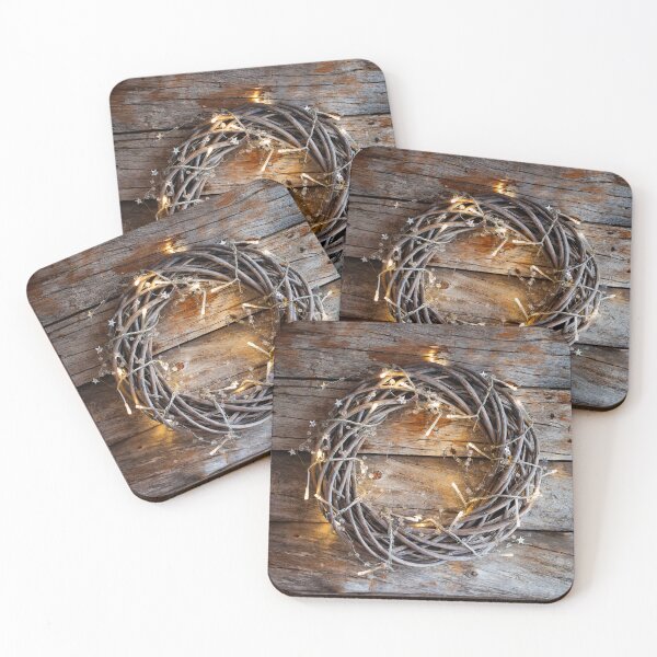 Item preview, Rustic Twig Wreath with Warm Fairy Lights designed and sold by katifinell.