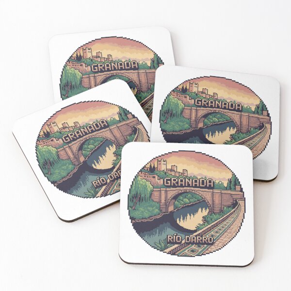 Item preview, Granada España Pixel Art: Río Darro Bridge designed and sold by CircinusStore.