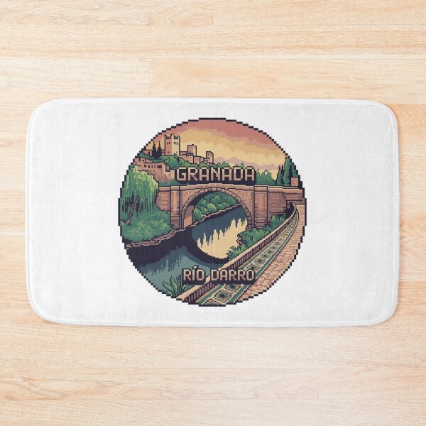 Item preview, Granada España Pixel Art: Río Darro Bridge designed and sold by CircinusStore.
