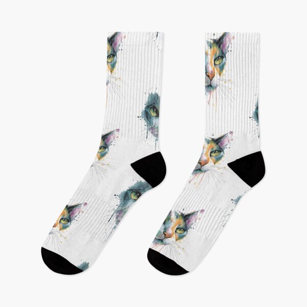 Item preview, Abstract Watercolor Cat Face Splatter Art. designed and sold by Mr Lee.