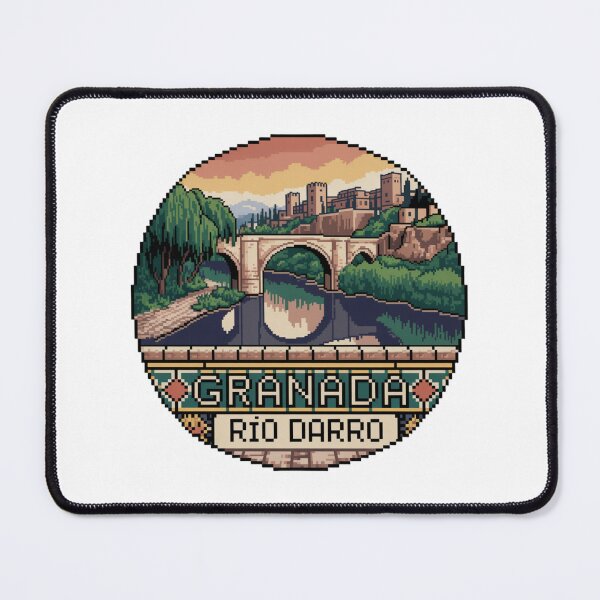 Item preview, Granada España Pixel Art: Río Darro Sunset designed and sold by CircinusStore.