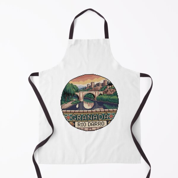 Item preview, Granada España Pixel Art: Río Darro Sunset designed and sold by CircinusStore.