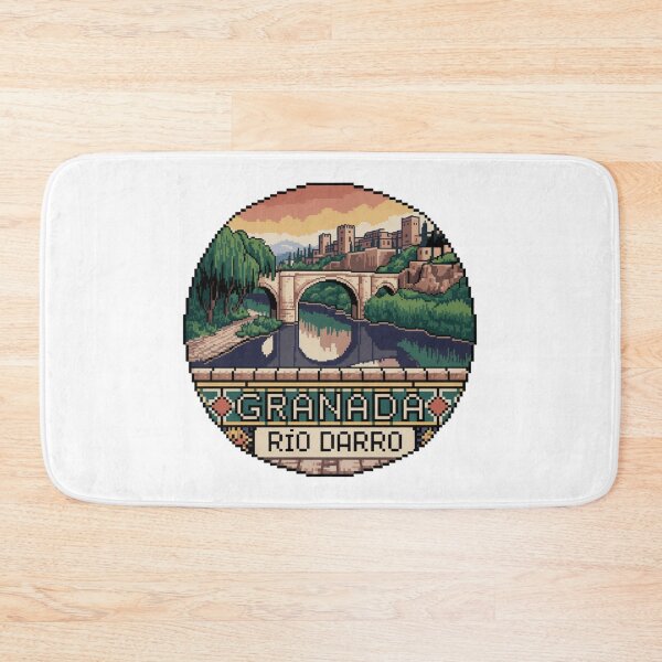 Item preview, Granada España Pixel Art: Río Darro Sunset designed and sold by CircinusStore.
