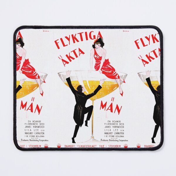 Item preview, Vintage 1920s Movie Poster | Flyktiga 'Äkta' Män | Art Deco Style | Roaring Twenties Glamour & Flapper Fashion designed and sold by artofuniverse.