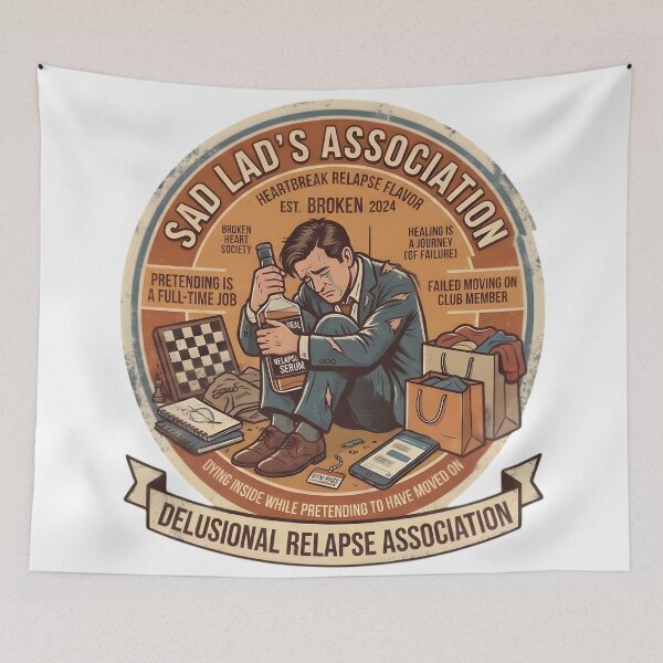 Item preview, Sad Lads Association Heartbreak Relapse Vintage designed and sold by SoulenCify.
