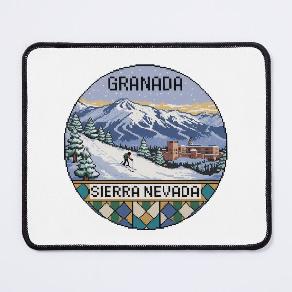 Item preview, Granada España Pixel Art: Sierra Nevada Ski Scene designed and sold by CircinusStore.