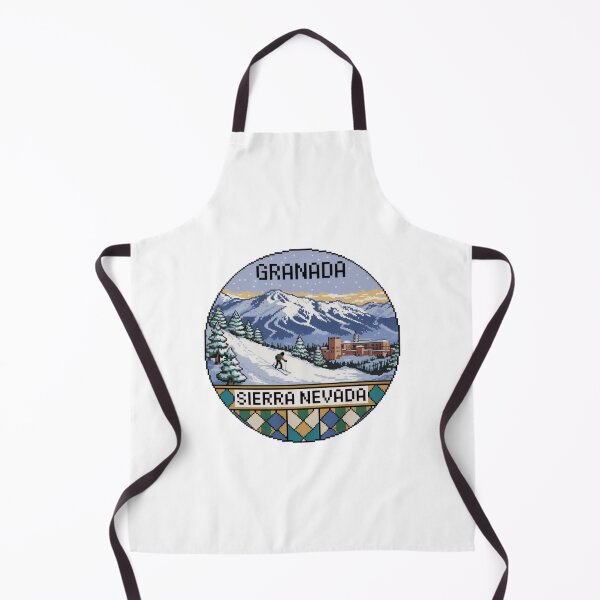 Item preview, Granada España Pixel Art: Sierra Nevada Ski Scene designed and sold by CircinusStore.