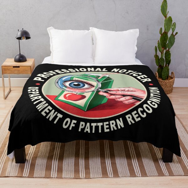 Item preview, Professional Noticer Department Of Pattern Recognition Funny Sarcastic Design designed and sold by RenettaFunky.