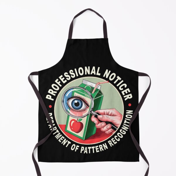 Item preview, Professional Noticer Department Of Pattern Recognition Funny Sarcastic Design designed and sold by RenettaFunky.