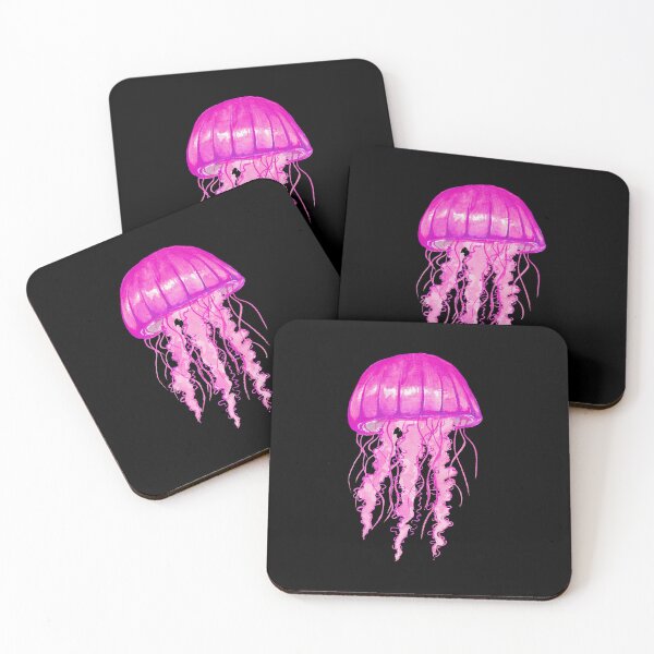 Item preview, Painting pink jellyfish designed and sold by Aminesnip.