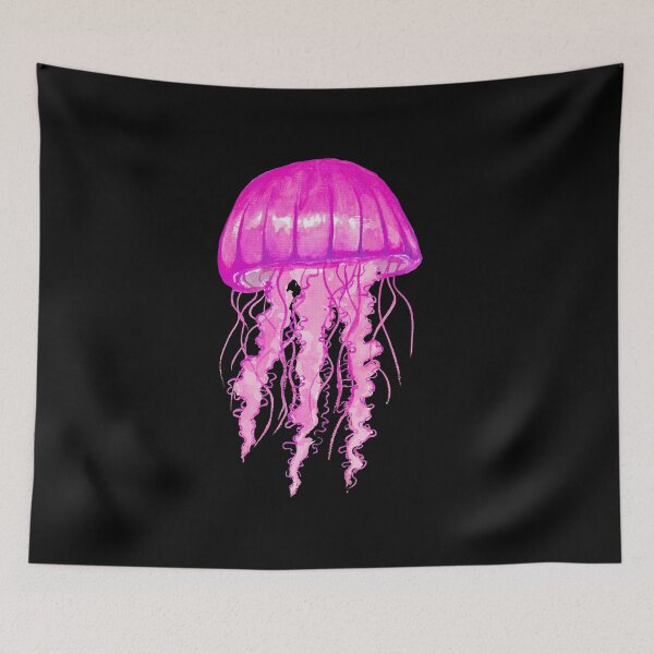 Item preview, Painting pink jellyfish designed and sold by Aminesnip.