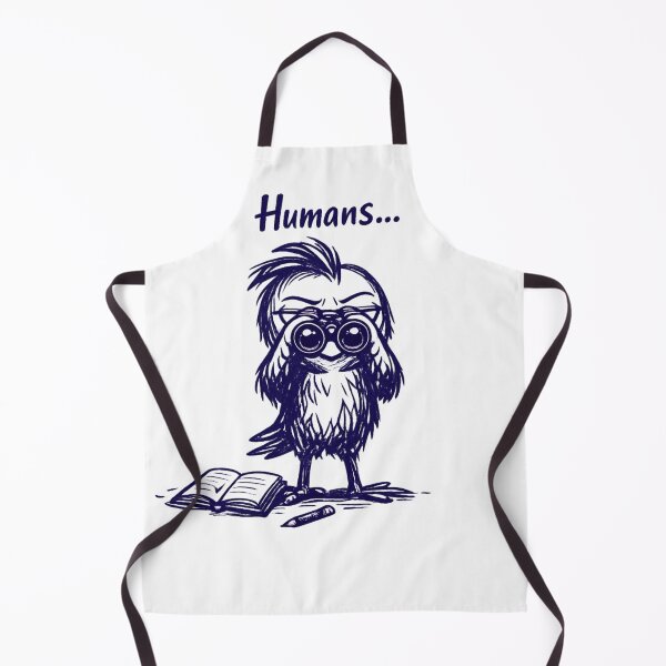 Item preview, Chipy the Bird – Humans… | Funny Observing Bird Sticker designed and sold by InnerwayStudio.