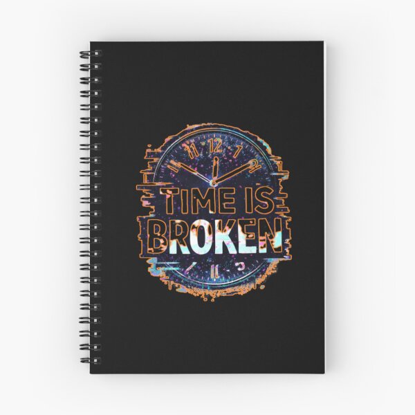 Item preview, Time Is Broken – Weird Clock Glitch Urban Illustration designed and sold by Mosogoloso.