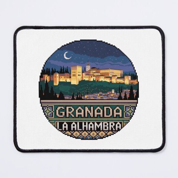 Item preview, Granada España Pixel Art: Alhambra Night View designed and sold by CircinusStore.