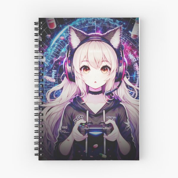 Item preview, Shattered Anime Gamer Cat Girl  designed and sold by IsotonicLunarCat.