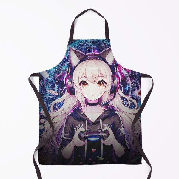 Item preview, Shattered Anime Gamer Cat Girl  designed and sold by IsotonicLunarCat.