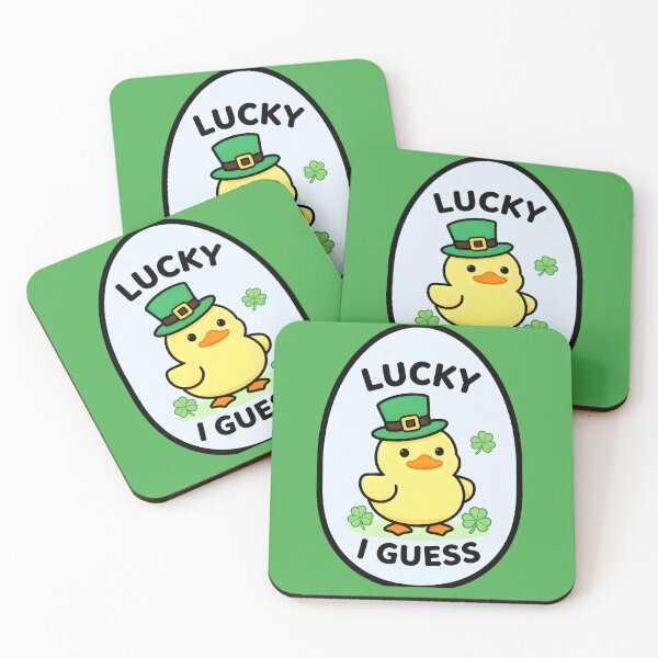 Item preview, Lucky I Guess Duck – Funny St. Patrick’s Day Meme designed and sold by AnimalAirtistry.