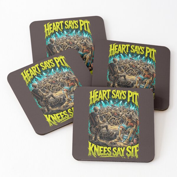 Item preview, Heart Says Pit Knees Say Sit Huge Skeleton Concert Funny designed and sold by faridman.