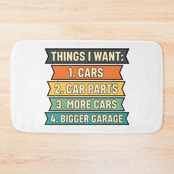 Item preview, Retro Things I Want Car Enthusiast Dream List designed and sold by ArtDesignTp.