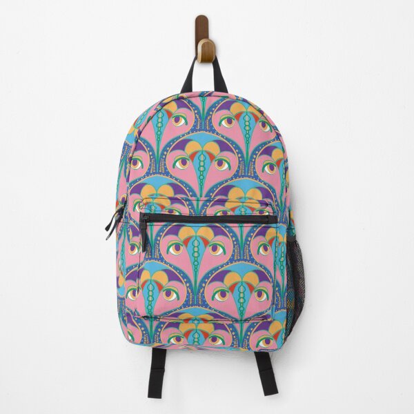 Item preview, Abstract Emu Geometric Pattern Pink+Blue designed and sold by YaldiDesign.