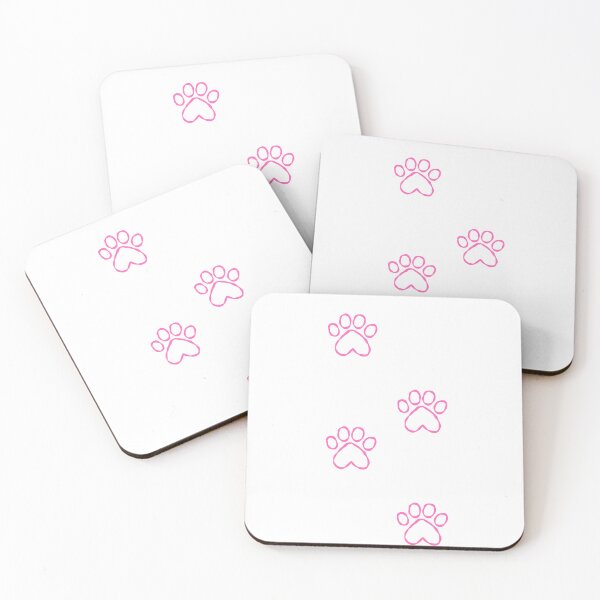 Item preview, Neon Pink Paw Prints Minimalist T-Shirt Glow Pet Lover Gift designed and sold by Refinedpaws.