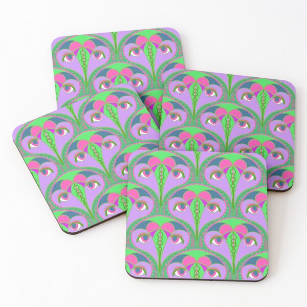Item preview, Abstract Emu Geometric Pattern Green designed and sold by YaldiDesign.