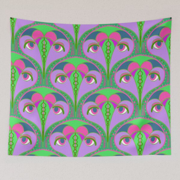 Item preview, Abstract Emu Geometric Pattern Green designed and sold by YaldiDesign.