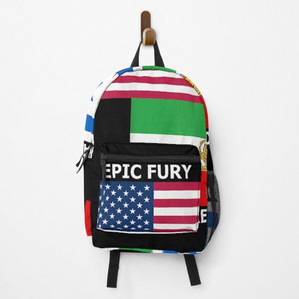 Item preview, Epic Fury Roaring Lion Freedom USA Israel Iran Patriotic Graphic Design designed and sold by River Silva.