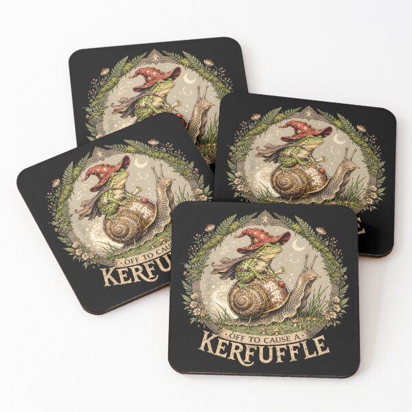 Item preview, Wizard Frog Riding Snail Fantasy Cottagecore Magical Kerfuffle Design designed and sold by River Silva.