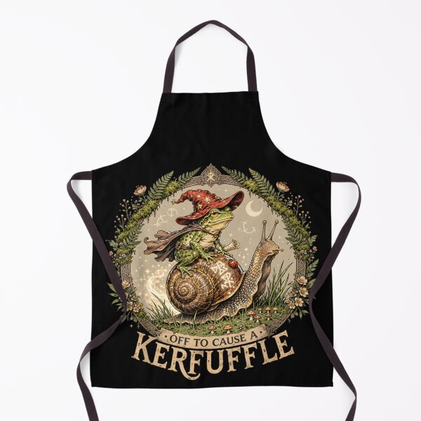 Item preview, Wizard Frog Riding Snail Fantasy Cottagecore Magical Kerfuffle Design designed and sold by River Silva.
