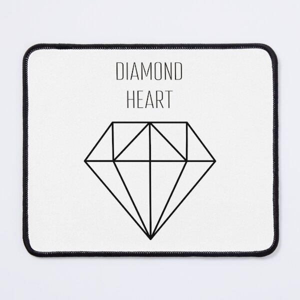 Item preview, Minimal Diamond Pattern, Diamond Heart – Simple Geometric Gem Seamless Repeat Design designed and sold by alijun.