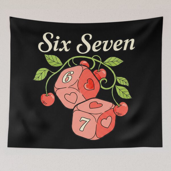 Item preview, Cute Preppy Six Seven Dice 67 Valentine Style designed and sold by ArtDesignTp.
