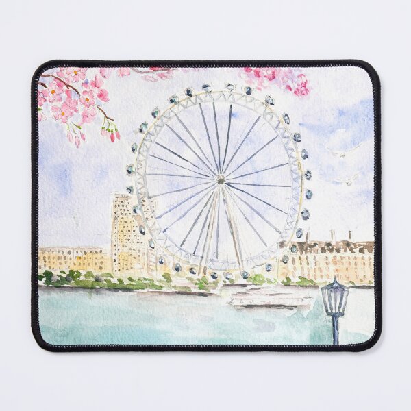 Item preview, London Eyes in spring watercolour painting designed and sold by ColorandColor.