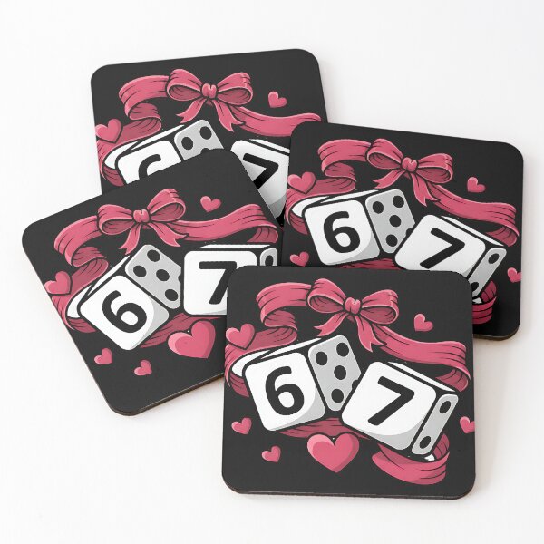 Item preview, Playful Valentine Coquette Six Seven Dice designed and sold by ArtDesignTp.