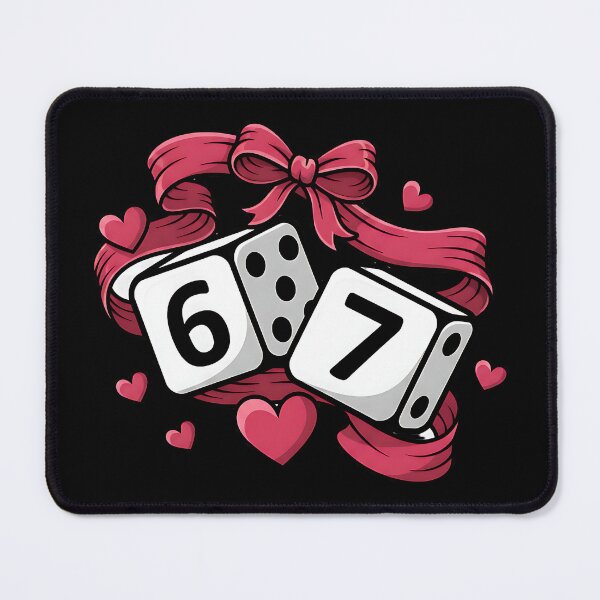 Item preview, Playful Valentine Coquette Six Seven Dice designed and sold by ArtDesignTp.
