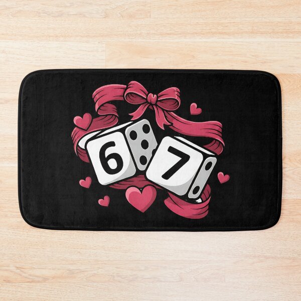 Item preview, Playful Valentine Coquette Six Seven Dice designed and sold by ArtDesignTp.