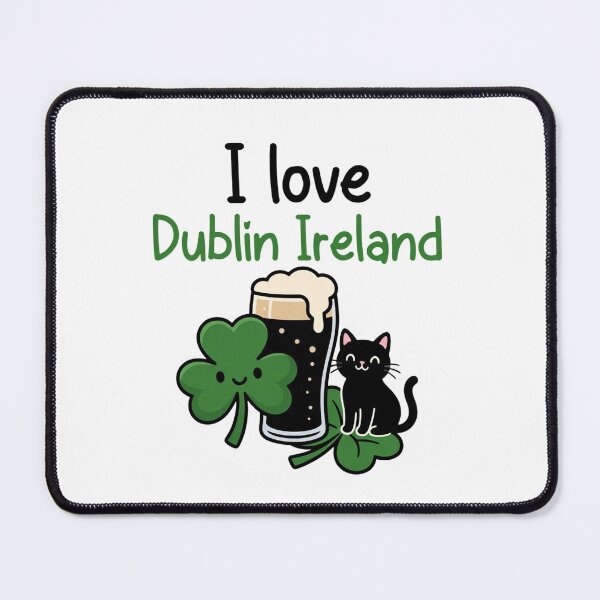 Item preview, Dublin Ireland St. Patrick's Day Cheers | Funny Bearded Man with Beer & Shamrock designed and sold by Sushikidsntoddlers.