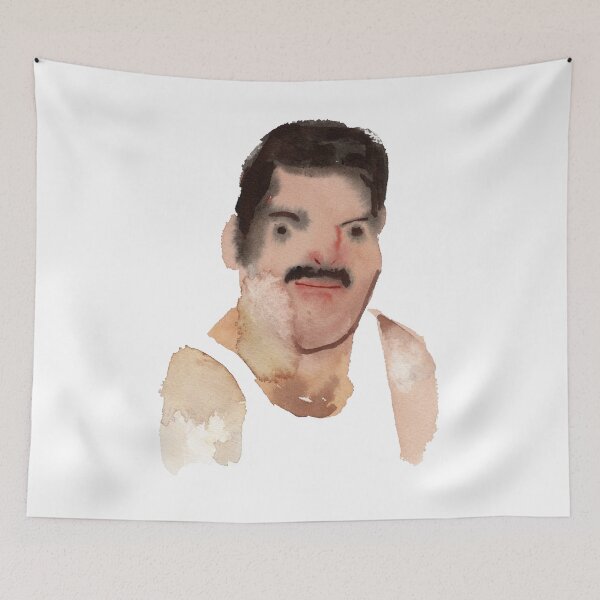 Item preview, Freddie Mercury Watercolor Portrait Art designed and sold by DoodleODay.