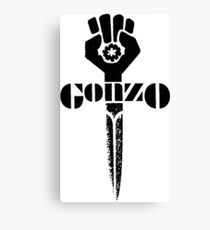 hunter s thompson gonzo sword Canvas Print