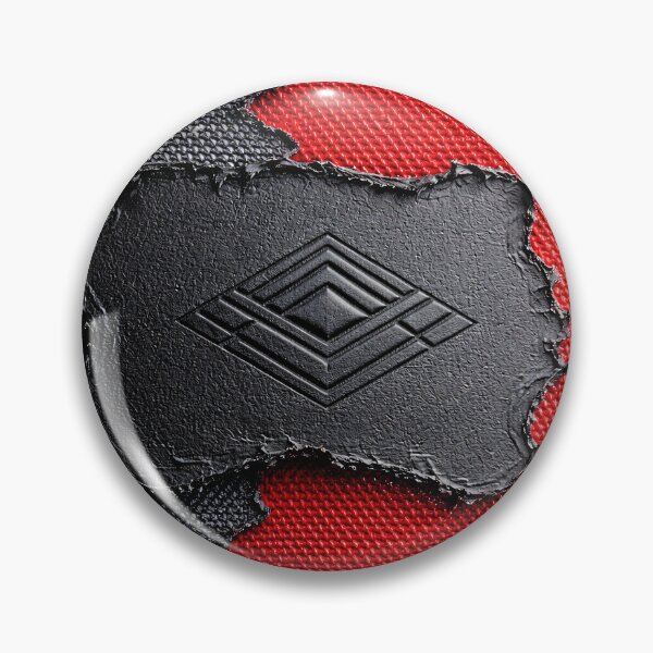 Item preview, Red & Black Leather Texture Abstract – Embossed Geometric Logo Patch Macro designed and sold by Kaleidoscope Print.