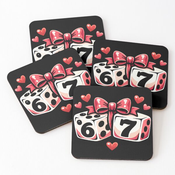 Item preview, Sweet Coquette Lucky Six Seven Dice Design designed and sold by ArtDesignTp.