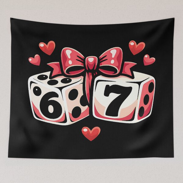 Item preview, Sweet Coquette Lucky Six Seven Dice Design designed and sold by ArtDesignTp.