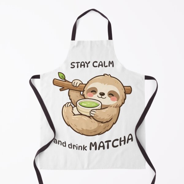 Item preview, Stay Calm and Drink Matcha – Cute Sloth Matcha Lover Design designed and sold by ChipchaOddities.