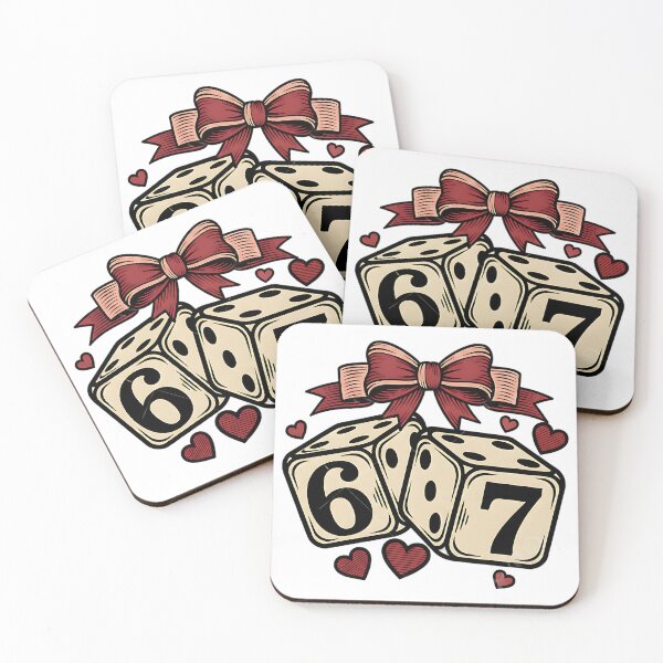 Item preview, Cute Lucky Dice Six Seven Valentine Theme designed and sold by ArtDesignTp.