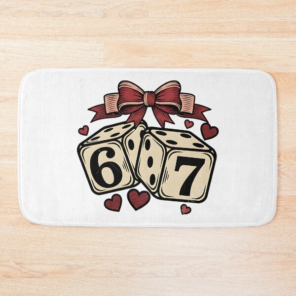 Item preview, Cute Lucky Dice Six Seven Valentine Theme designed and sold by ArtDesignTp.