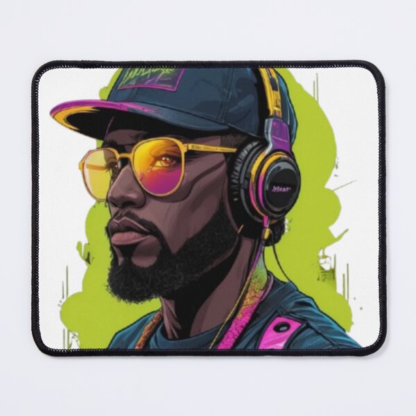 Item preview, Urban Neon Vibe: Futuristic Hip-Hop Style Character Illustration designed and sold by Vikkokansana.